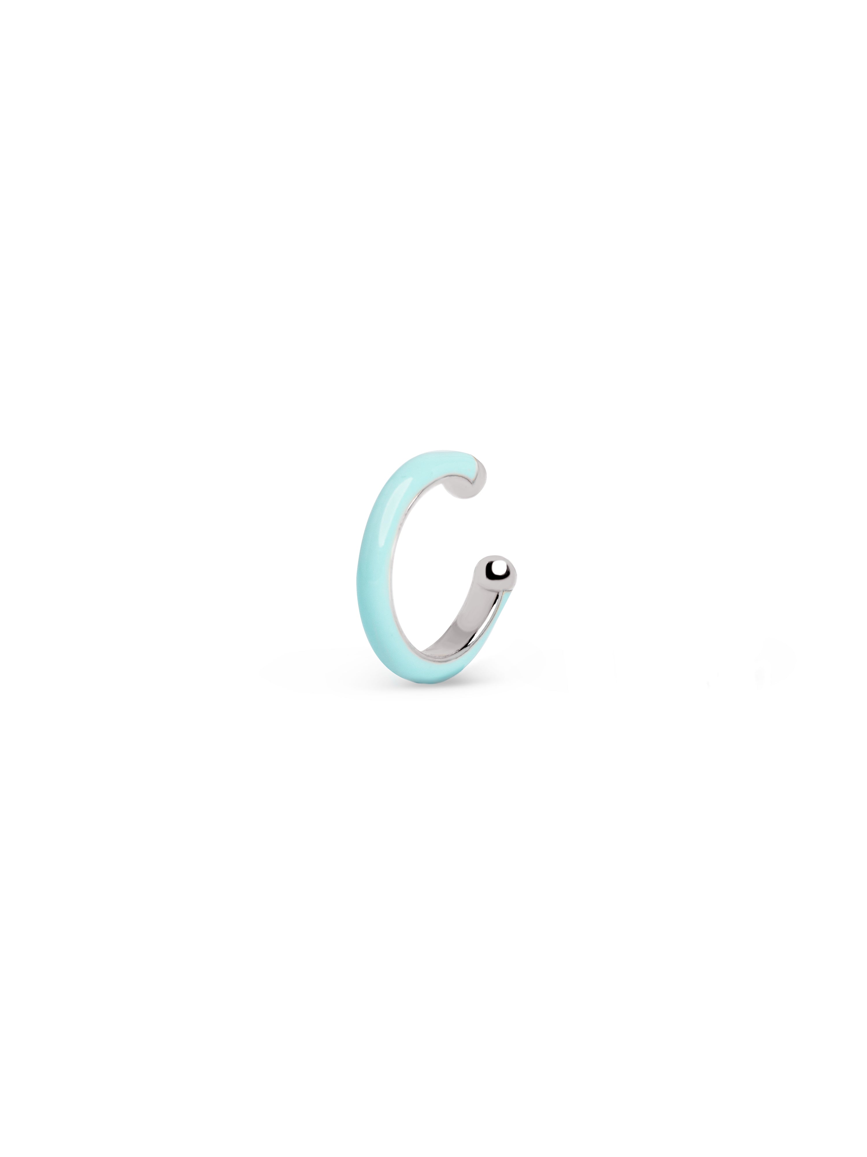 Ring Sky Enamel Ear Cuff Single Earring