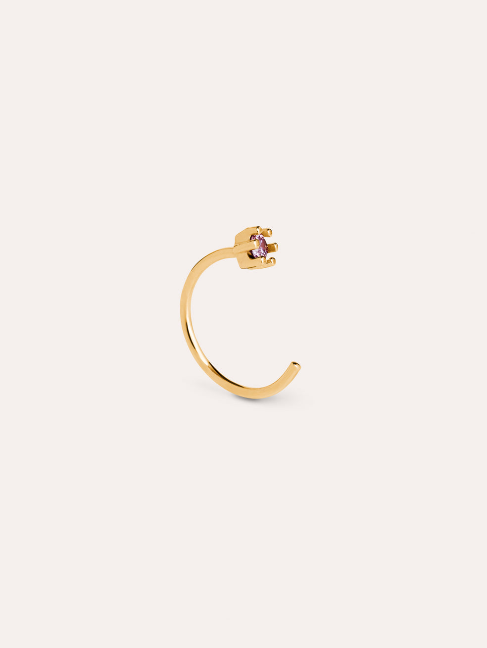 Sophie Lavender Gold Single Earring – SINGULARU