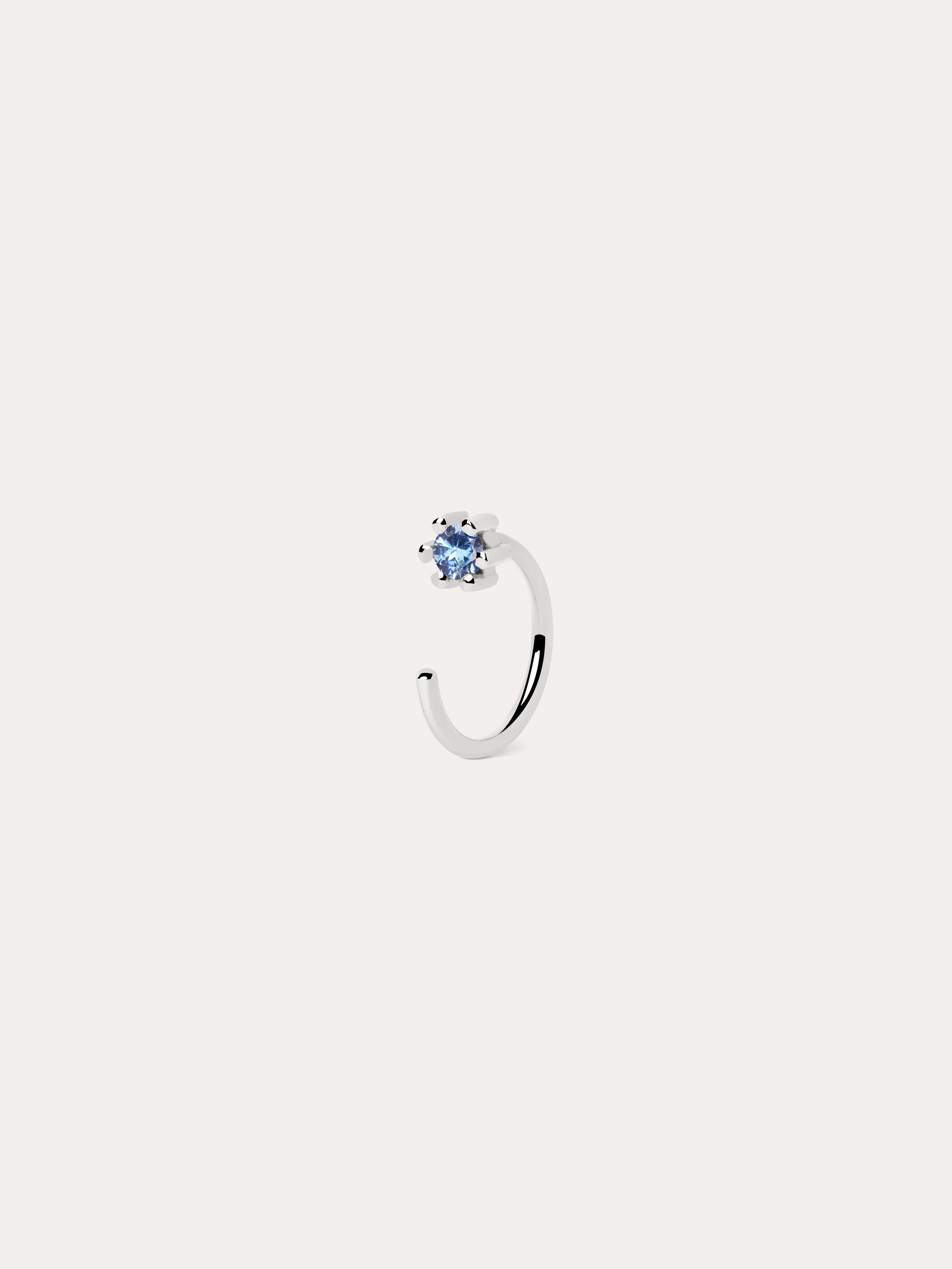 Sophie Topaz Silver Single Earring