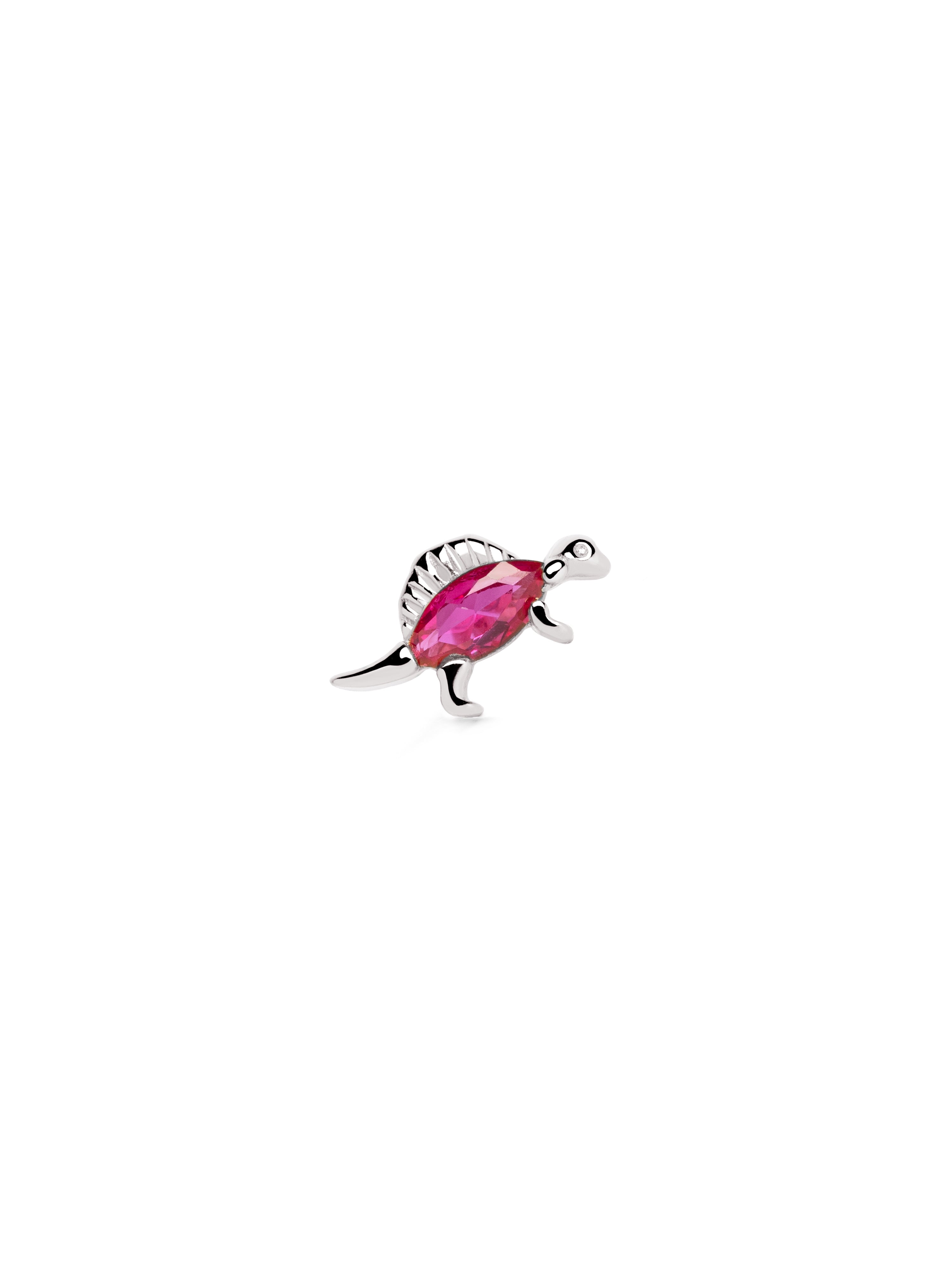 Pendiente Suelto Dino Spinosaurus Raspberry Plata