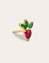 Tropical Strawberry Gold Single Earring