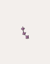 Triple Spark Lavender Silver Single Earring
