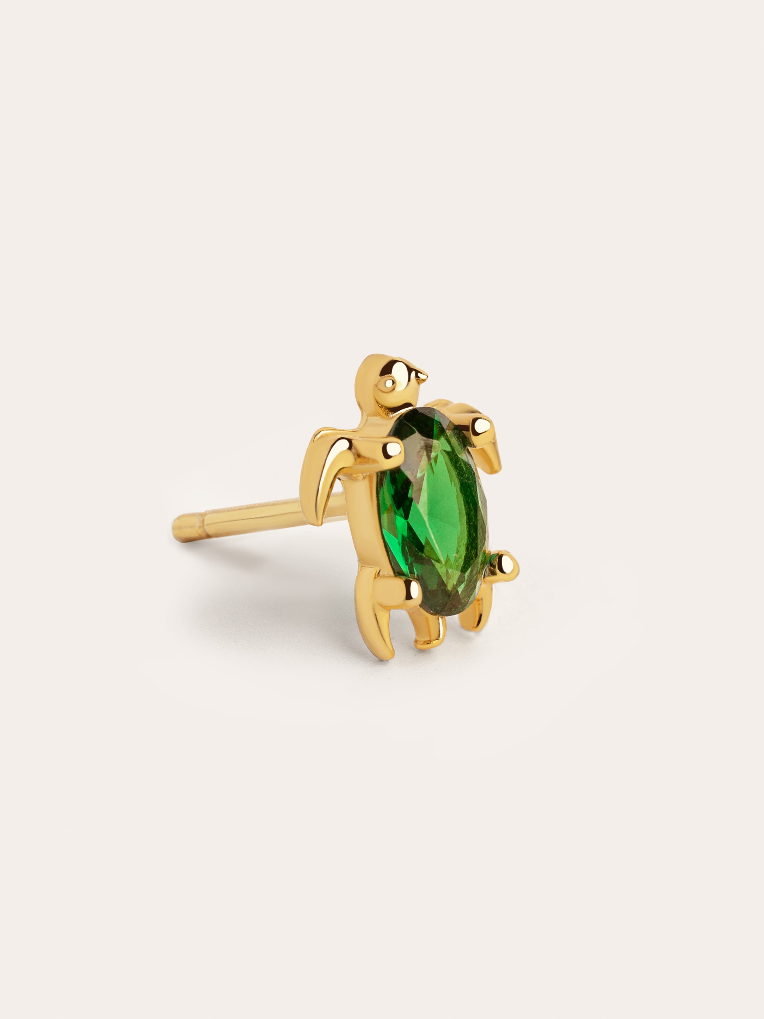 Sea Turtle Gold Single Earring