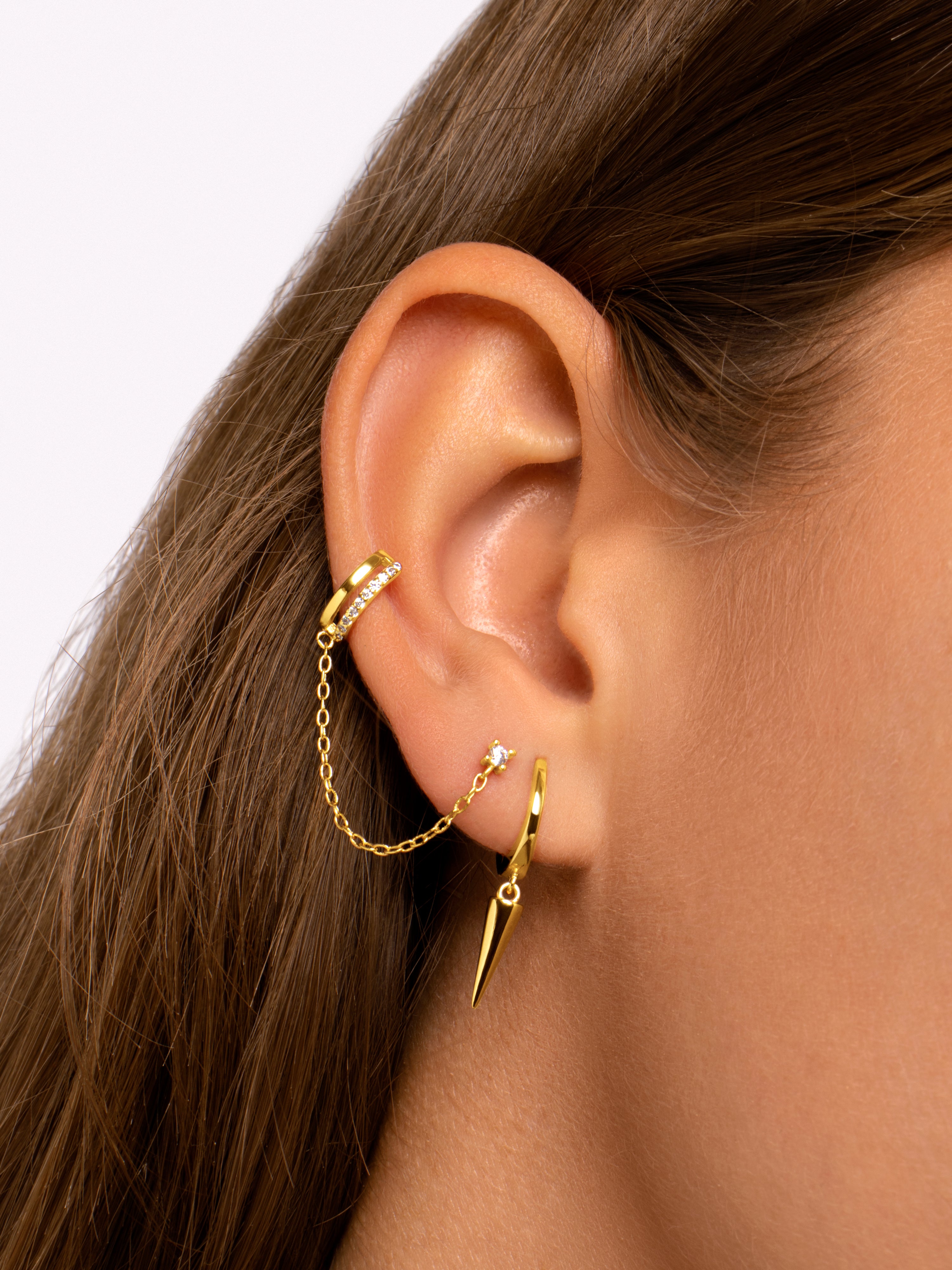 Zoe Gold Single Earring