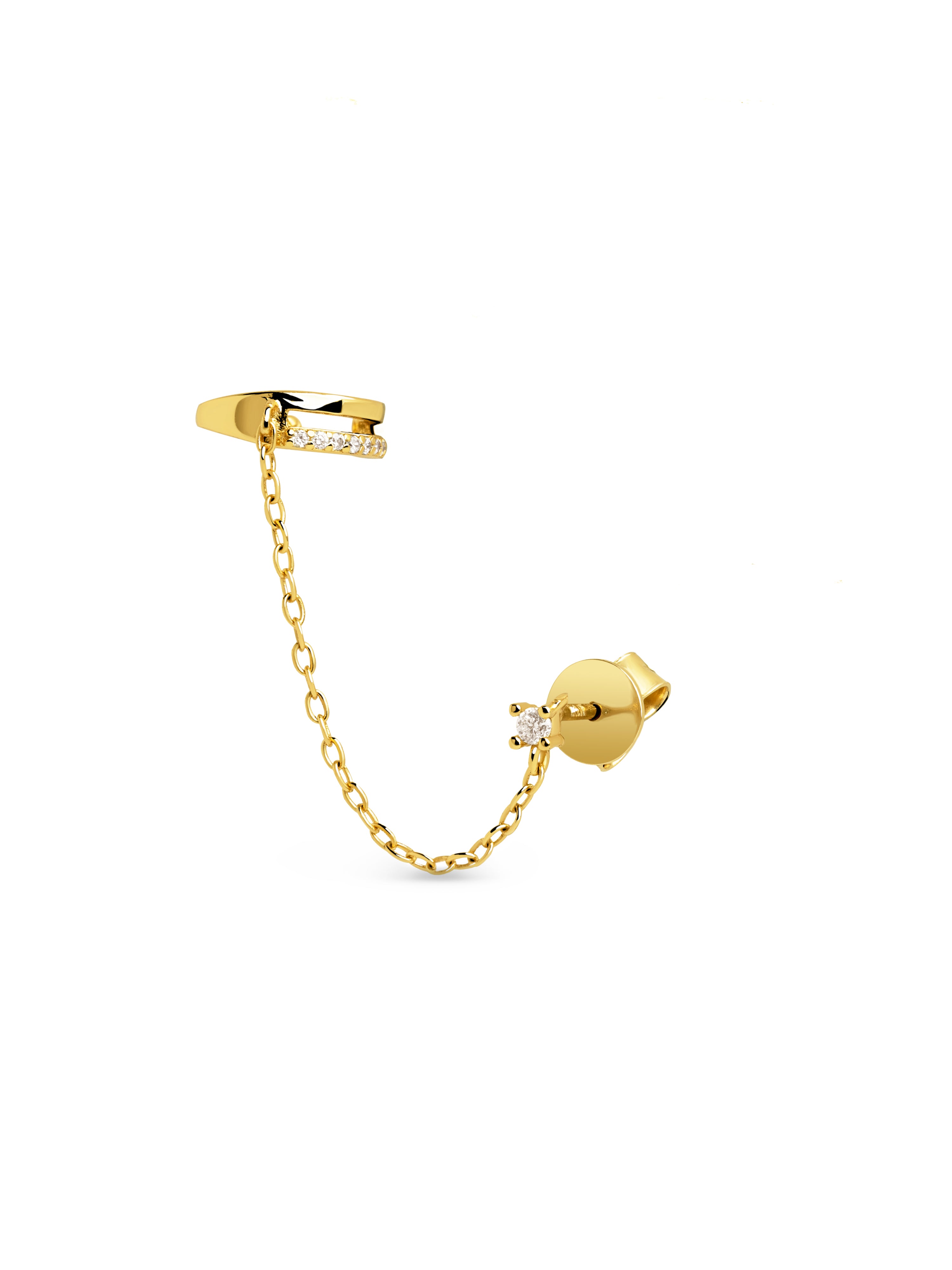 Zoe Gold Single Earring