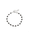 Pulsera Crystals Black Plata