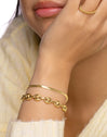 Lisse S Gold Bracelet