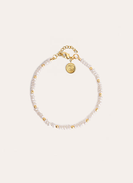 Pearls Dots Gold Bracelet