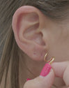 Spiral Drop Gold Earrings