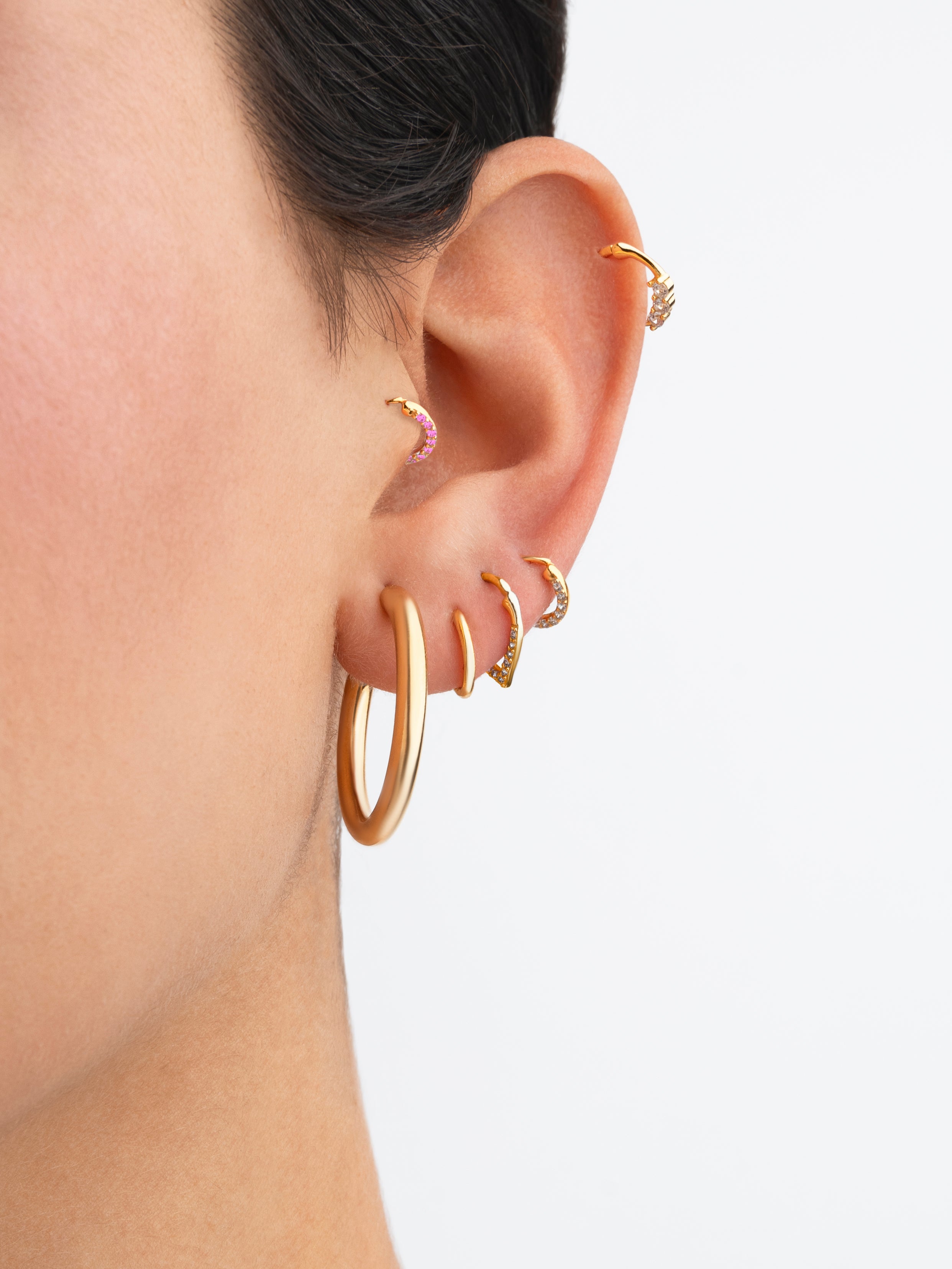 Clicker Trini Silver Single Earring 
