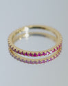Cleo Raspberry Gold Ring