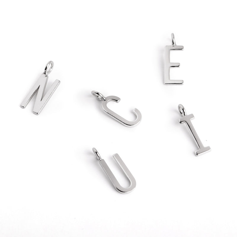Inicial Collar Personalizado Letters Plata A