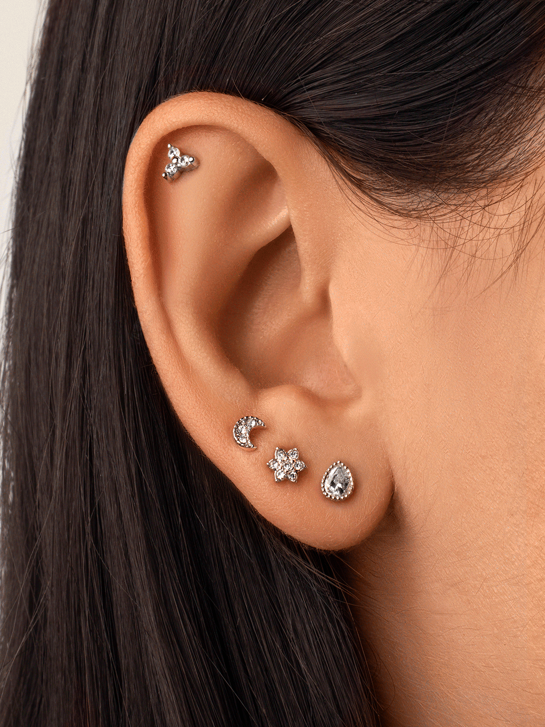 Pendiente Suelto Piercing Glint Puesta