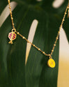 Tropical Picnic Gold Necklace