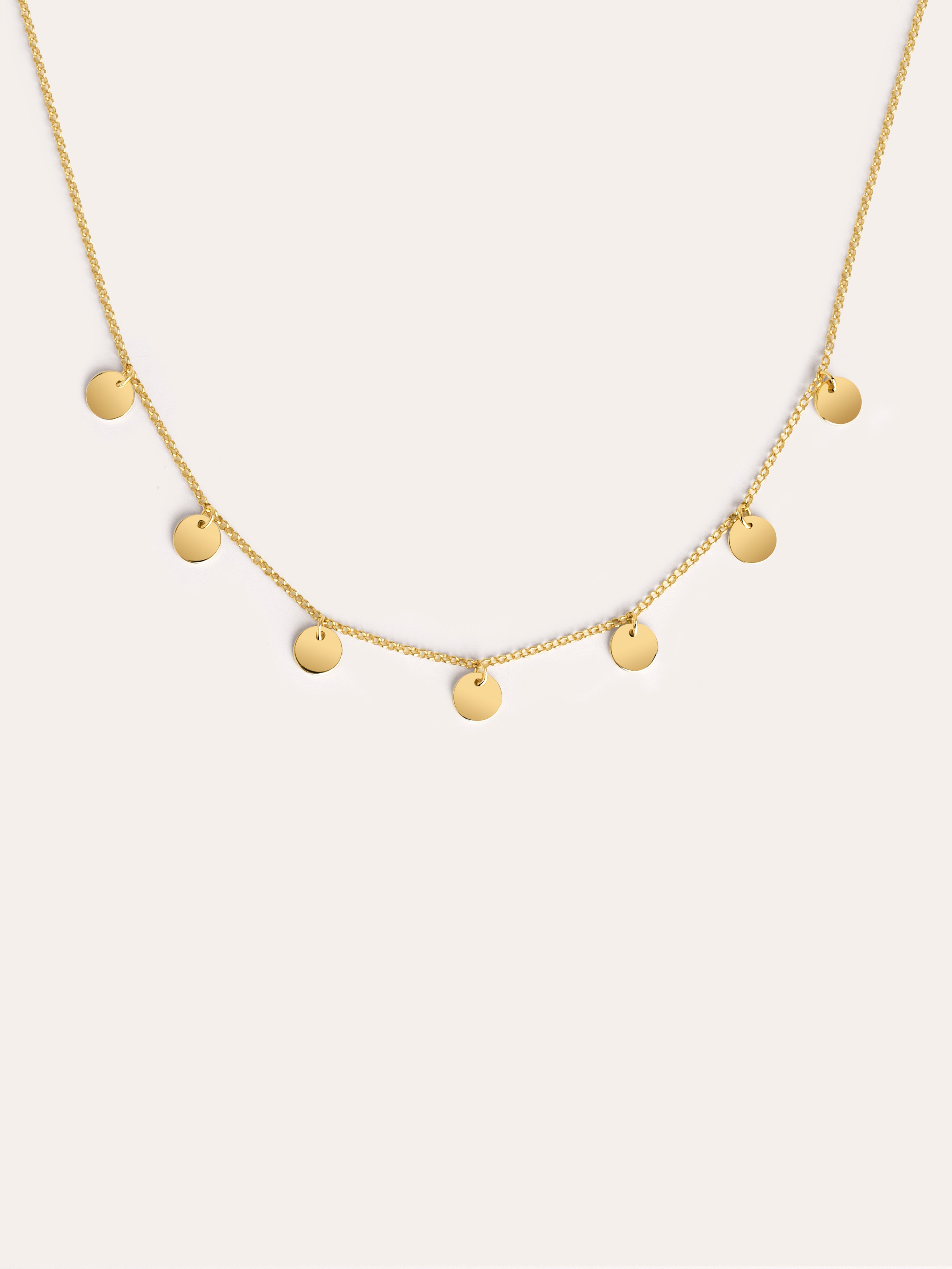 Mini Moons Gold Necklace